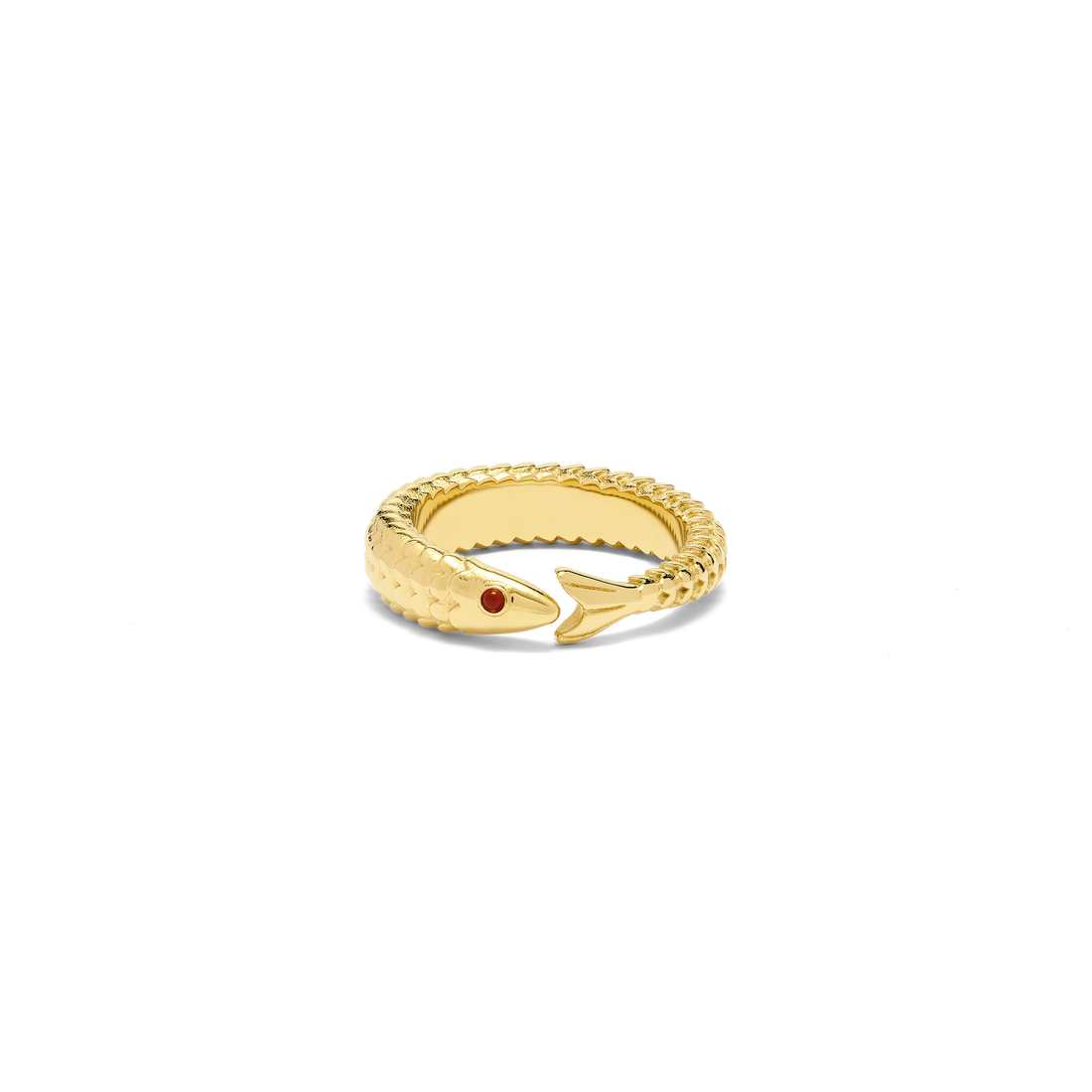 
Crimson Gaze Fish Ring
