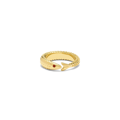 
Crimson Gaze Fish Ring