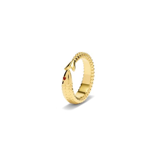Crimson Gaze Fish Ring