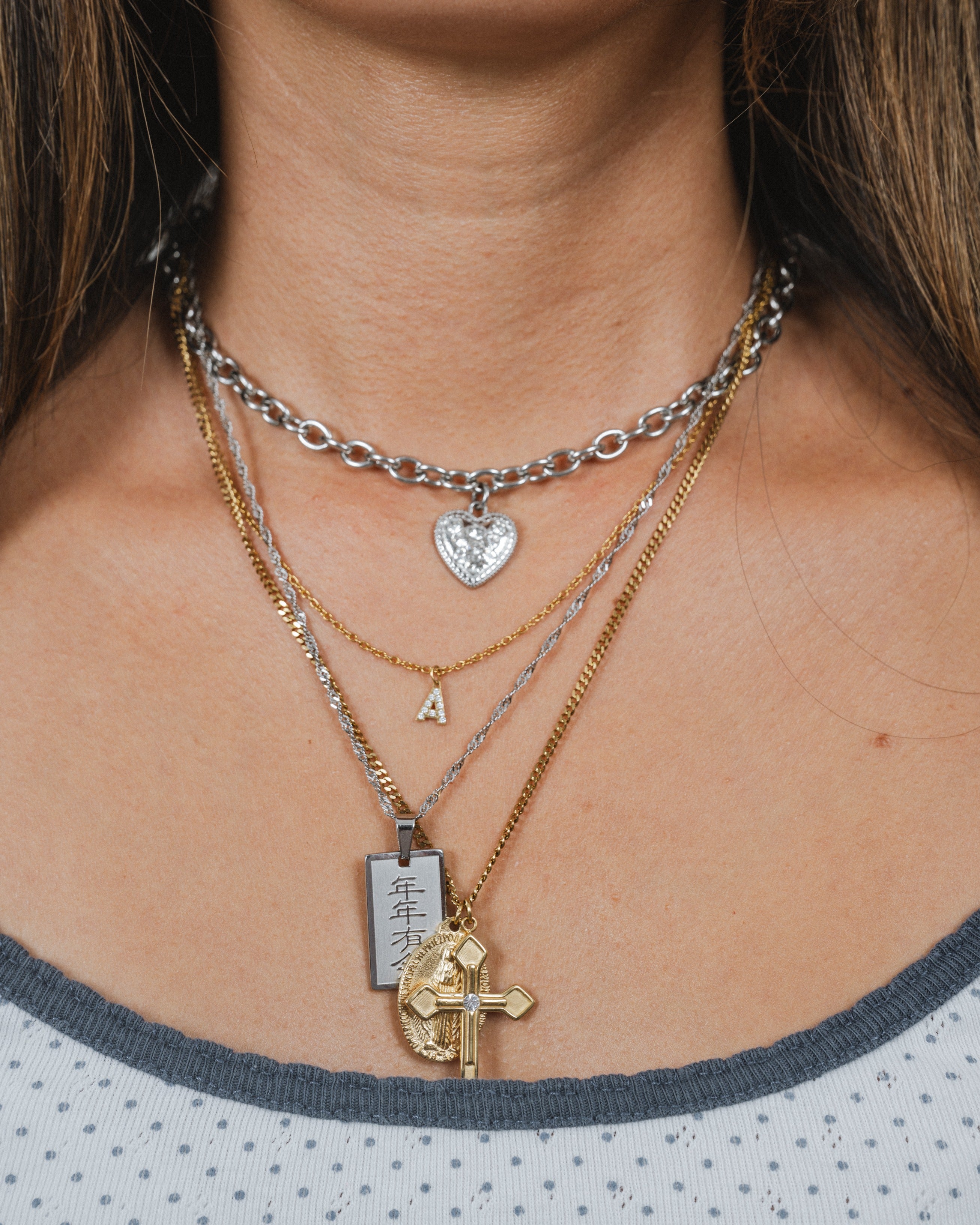 Icy Initial Necklace