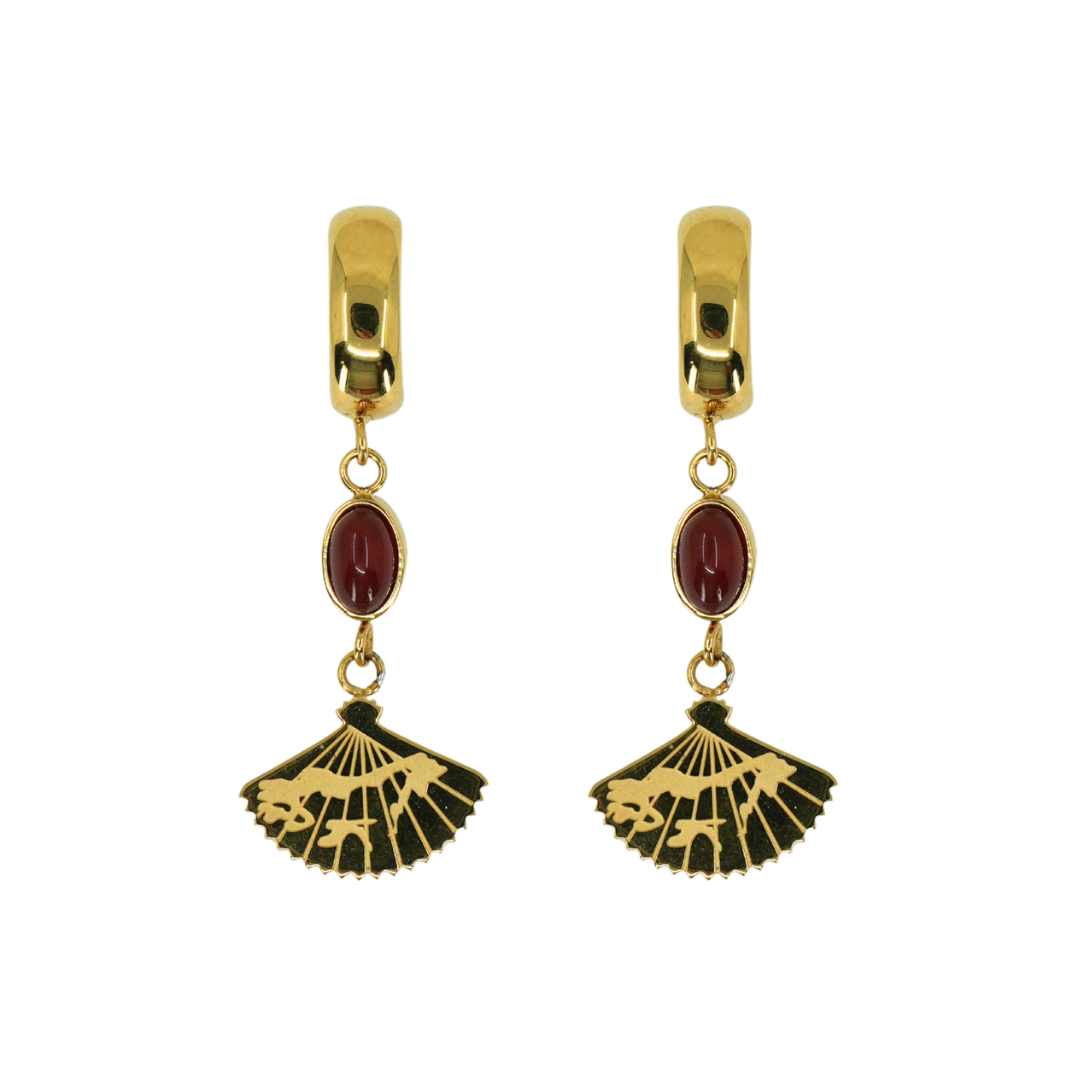 
Lucky Ancient Fan Earring
