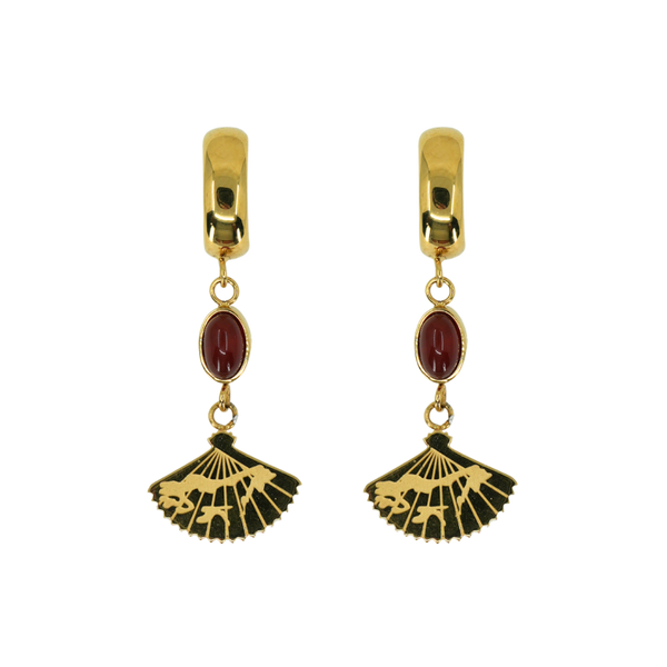Lucky Ancient Fan Earring