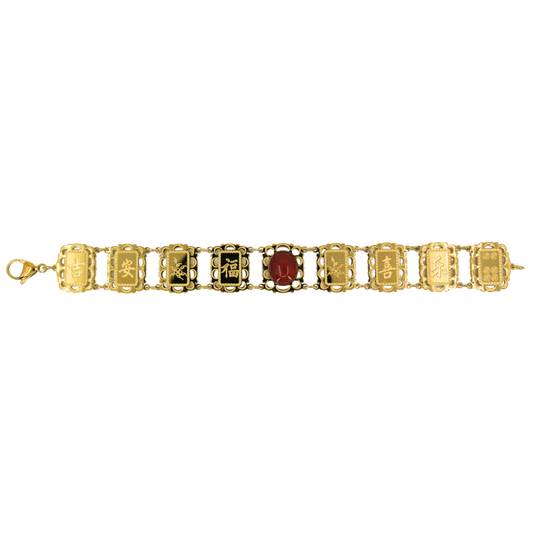 Lucky Mahjong Tile Bracelet