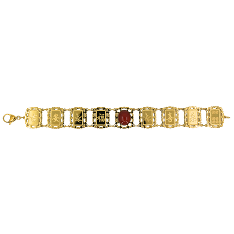 Lucky Mahjong Tile Bracelet