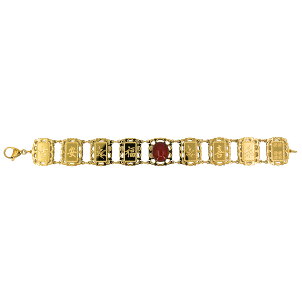 Lucky Mahjong Tile Bracelet