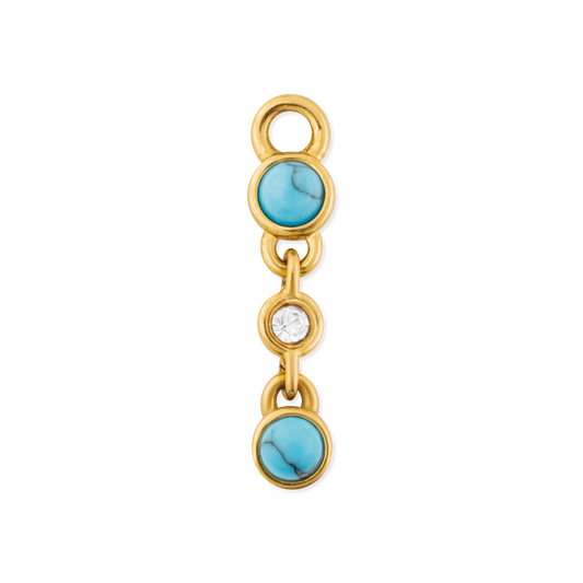 Turquoise Bezel Charm