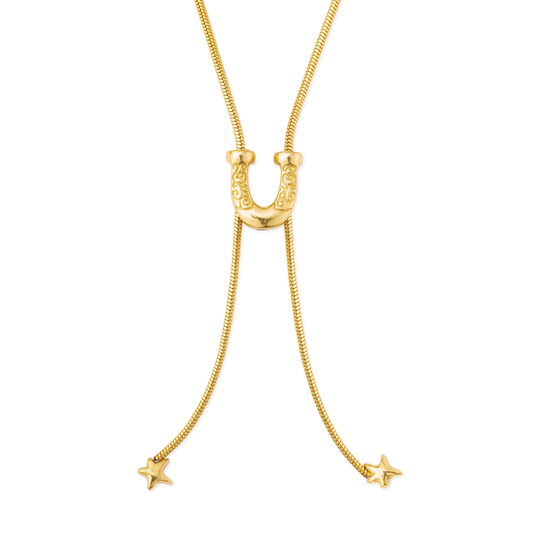 Horseshoe Lariat Necklace