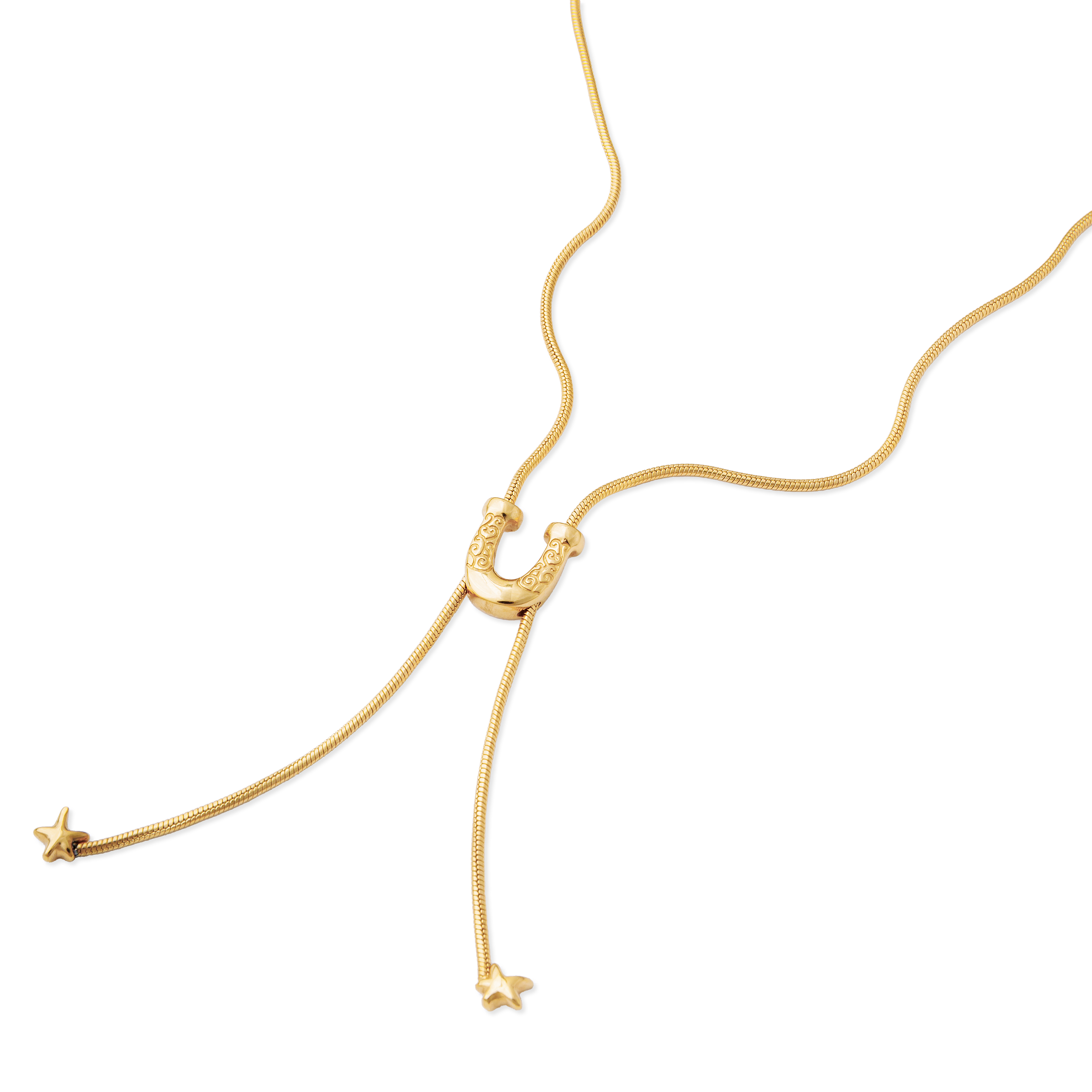 Horseshoe Lariat Necklace