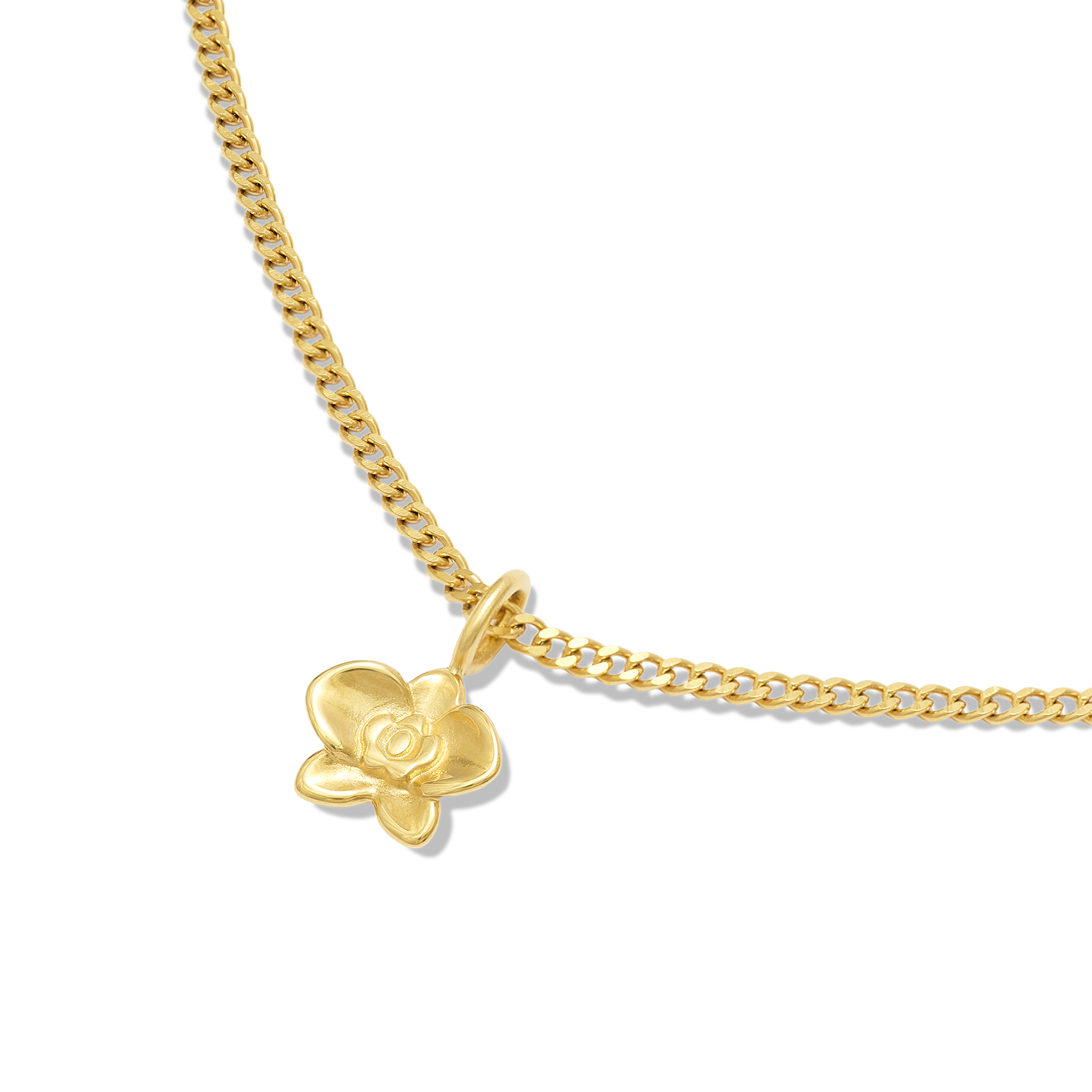 Orchid Necklace Charm