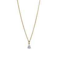 Pear Shape Diamond Necklace