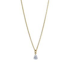 Pear Shape Diamond Necklace (16in + 2in)