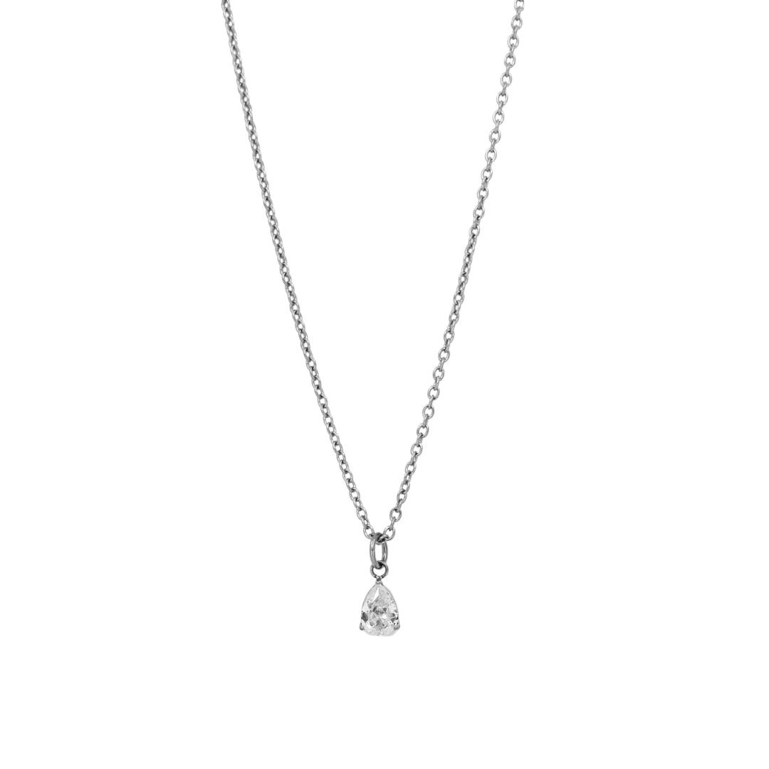 Pear Shape Diamond Necklace