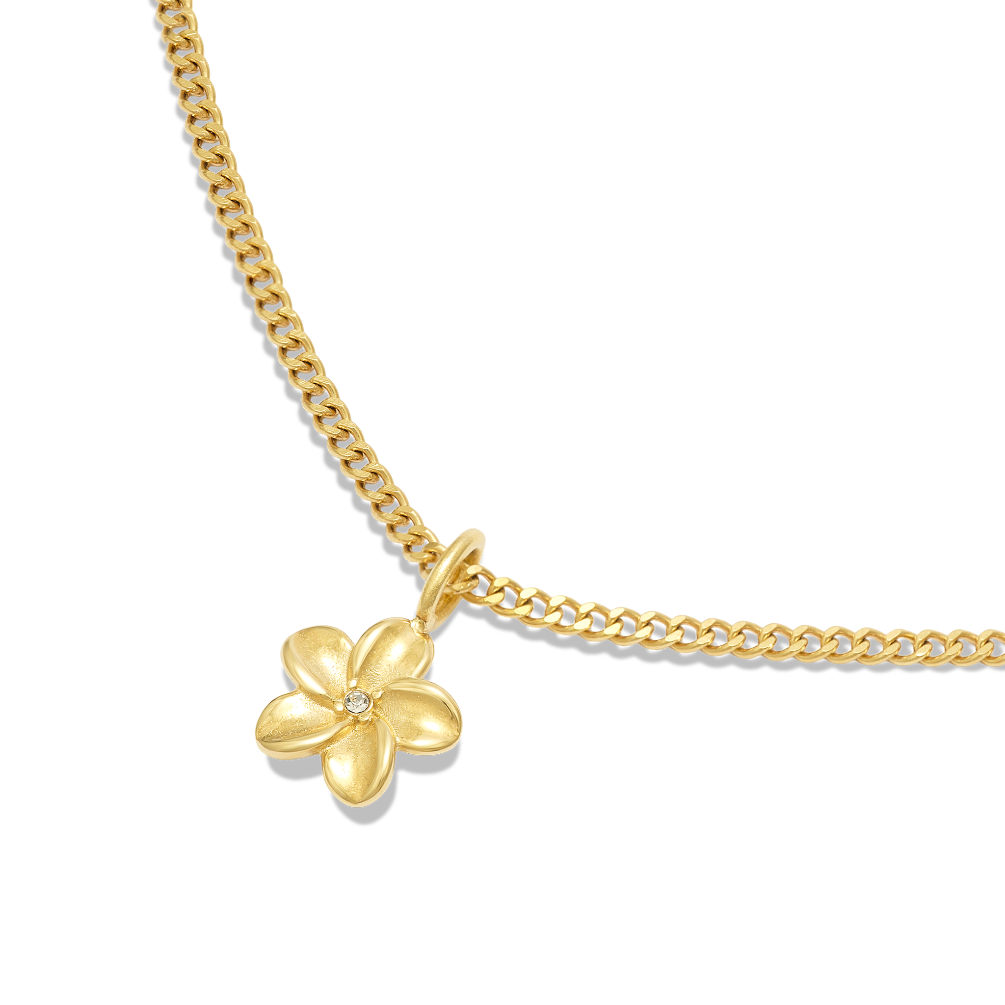 Plumeria Necklace Charm