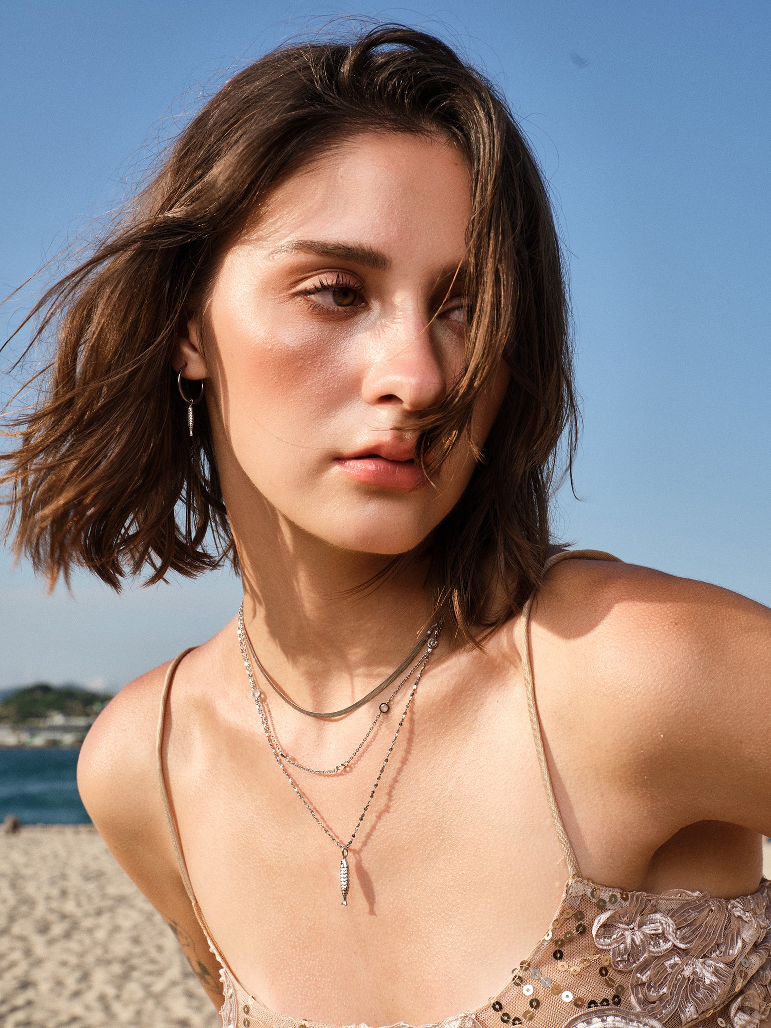 Crimson Gaze Fish Necklace