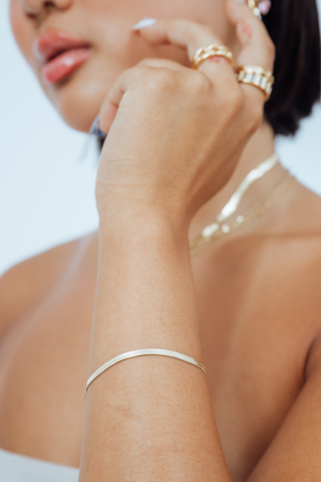 
Herringbone Chain Bracelet