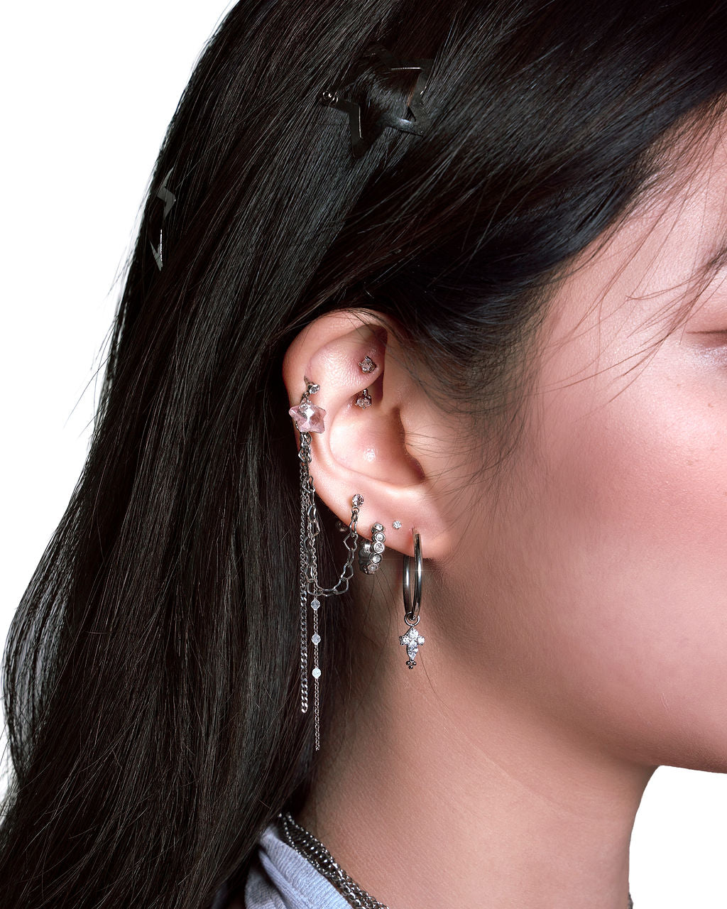 Tennis Hoop Earrings 06