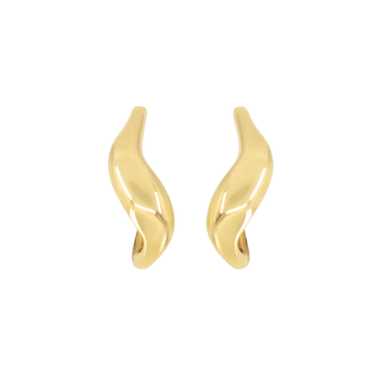 Wave Hoop Earrings
