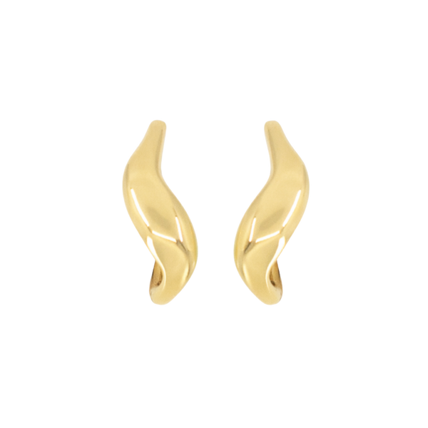 Wave Hoop Earrings