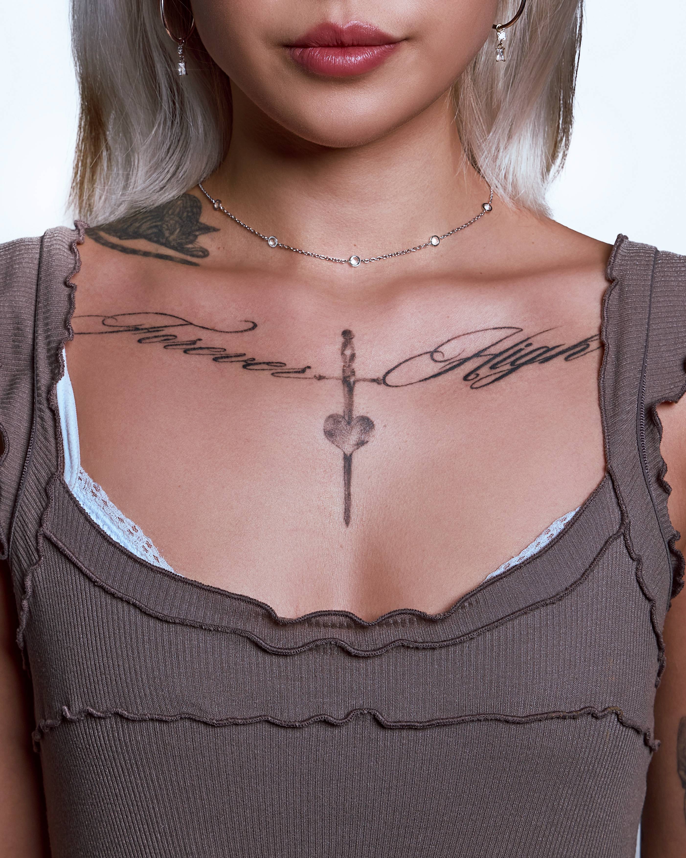 Diamond Bezel Satellite Necklace