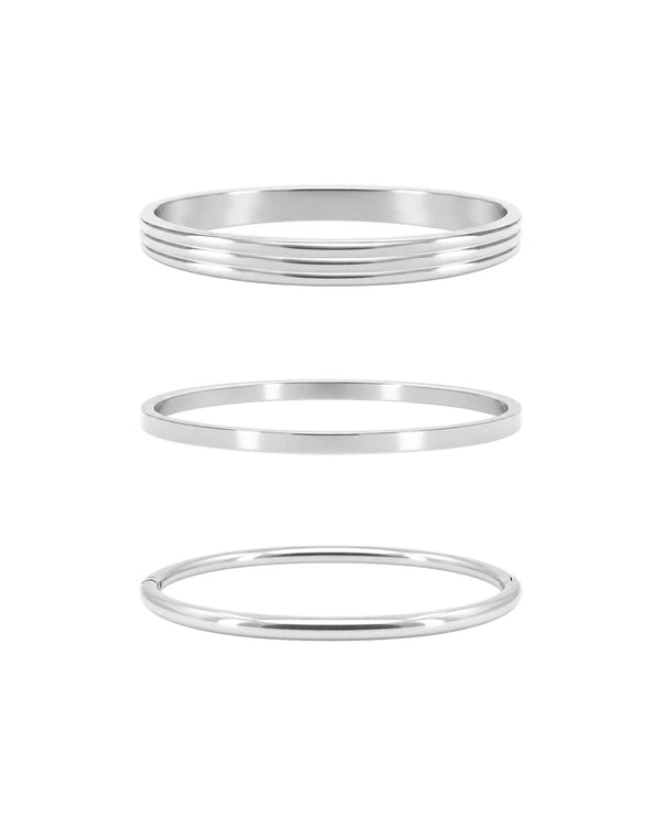 Bangle Stack — Silver