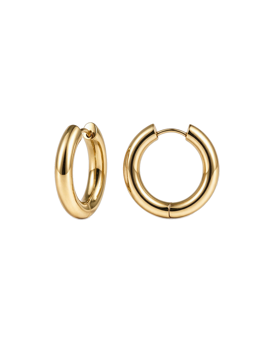 
Chunky Endless Hoops L (14mm) in gold
