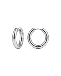 
Chunky Endless Hoops L (14mm) in silver