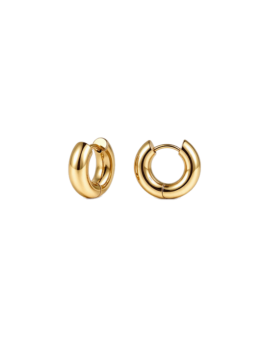 
Chunky Endless Hoops S (10mm) in gold