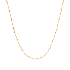 Freshwater Pearl Satellite Necklace (16in + 2in)