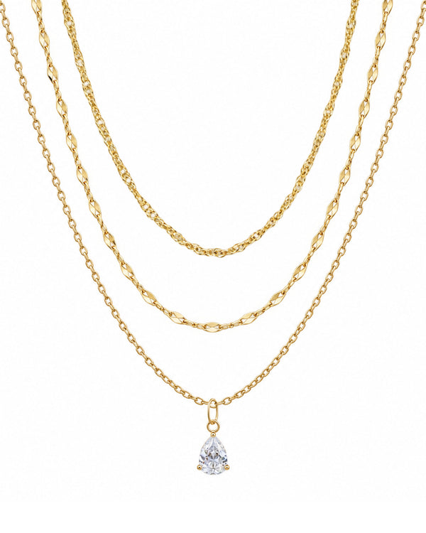Pear Drop Necklace Set