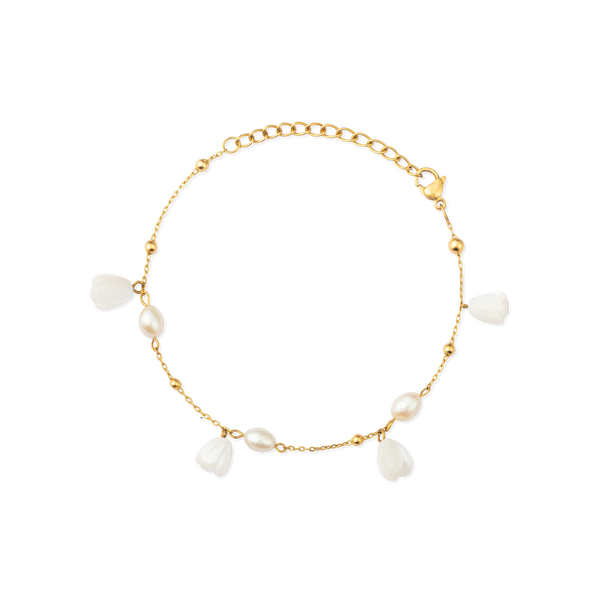Pikake Bloom Freshwater Pearl Bracelet