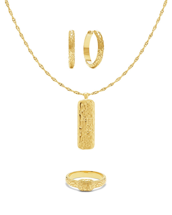 Plum Blossom Set — Gold
