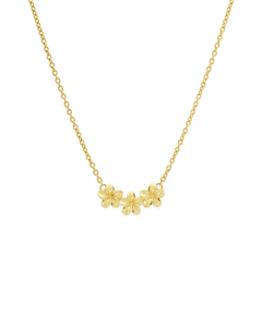 Plumeria Bloom Collar Necklace (15in + 2in)