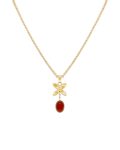 Scarlet Glow Necklace (18in + 2in)